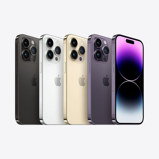 Refurbished Apple Smartphone iPhone 14 Pro Max 128GB Space Black A - Grade iPhone 14 Pro Max Black Sim Free, 12 Months Warranty | Refurb Xpress - RefurbXpress UK