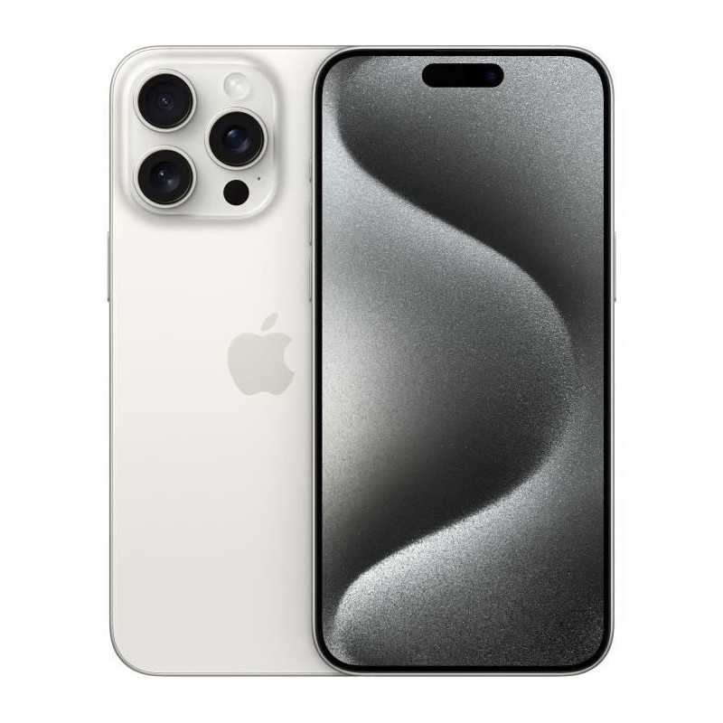Refurbished Apple Smartphone iPhone 15 Pro Max 256GB White Titanium A - Grade iPhone 15 Pro Max Black Sim Free, 12 Months Warranty | Refurb Xpress - RefurbXpress UK