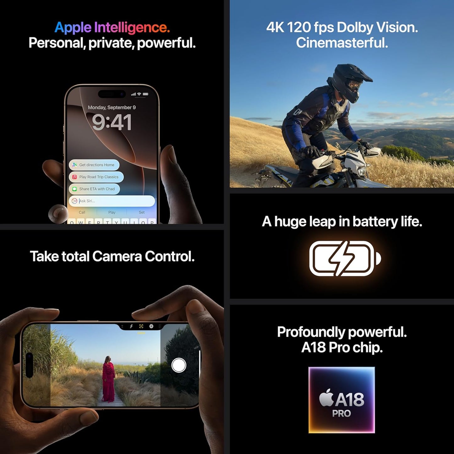 Refurbished Apple Smartphone iPhone 16 Pro Max 64GB Rose Titanium A - Grade iPhone 16 Pro Max Black Sim Free, 12 Months Warranty | Refurb Xpress - RefurbXpress UK