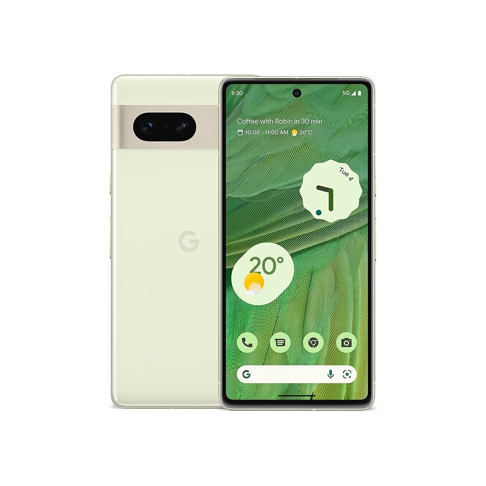 Refurbished Refurb Xpress Smartphone Pixel 7 128GB Lemongrass - Grade Google Pixel 7, Sim Free, 12 Months Warranty - RefurbXpress UK